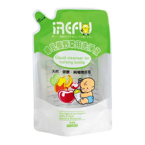 愛得福【iRefu】哺乳瓶野菜用洗淨液800ml(補充包)